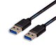 thumbnail image 2 of Cable de datos USB 3.0 digital SatelliteSale macho a macho tipo A SuperSpeed, cable universal de PVC negro de 15 pies, 2 of 2