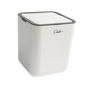 Magideal - Mini Bote De Basura De Escritorio Con Tapa, Bote De Basura, Bote De Basura Pequeño Y Versátil, Cesto De Basura Para Dormitorio, Lavandería, Oficina, E