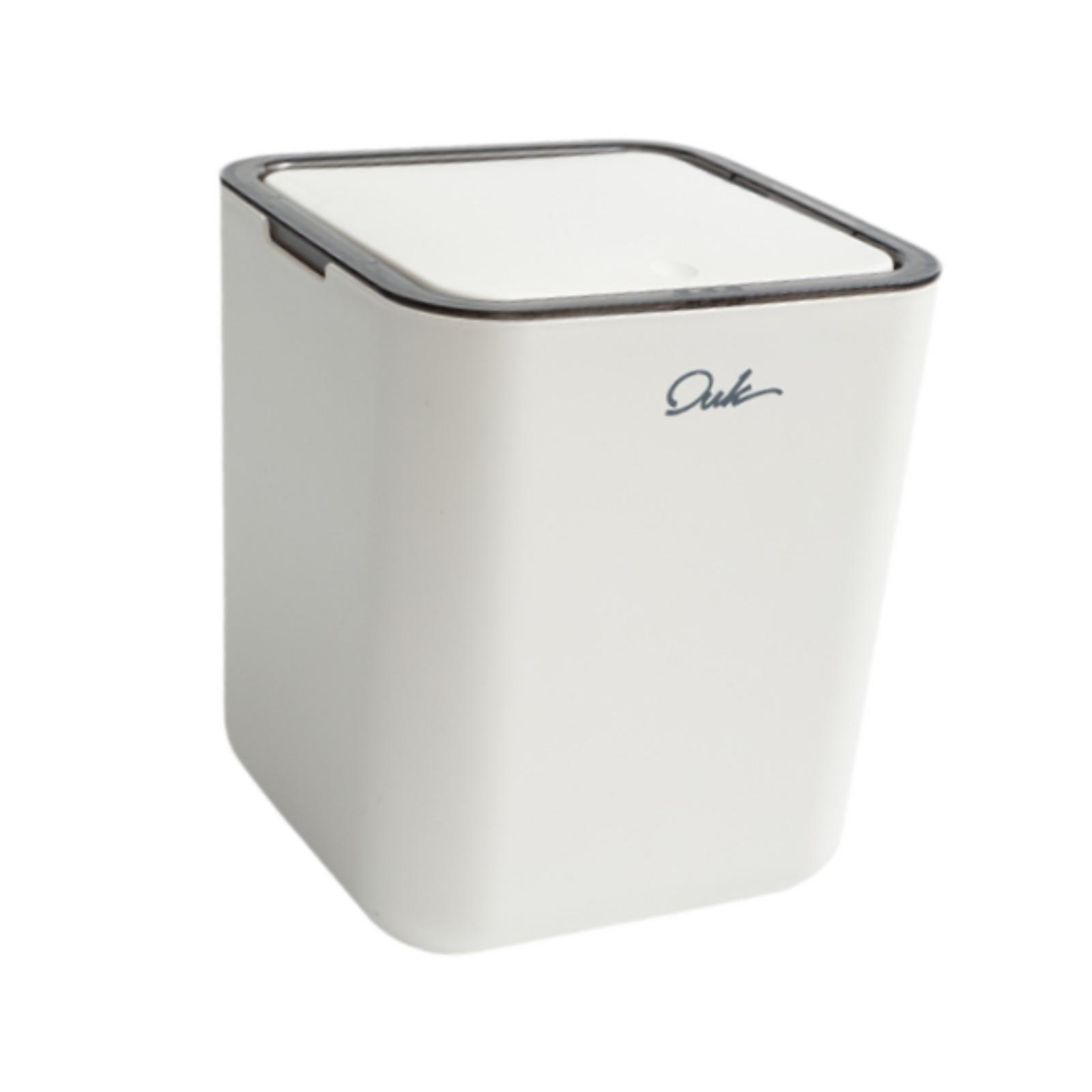 Magideal - Mini Bote De Basura De Escritorio Con Tapa, Bote De Basura, Bote De Basura Pequeño Y Versátil, Cesto De Basura Para Dormitorio, Lavandería, Oficina, E