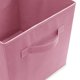 thumbnail image 3 of Cubos de almacenamiento Casafield de tela plegables con forma de cubo 6, color rosa claro, 3 of 9