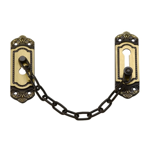 Cadena De Seguridad Para Puerta Poli Barroca Bronce