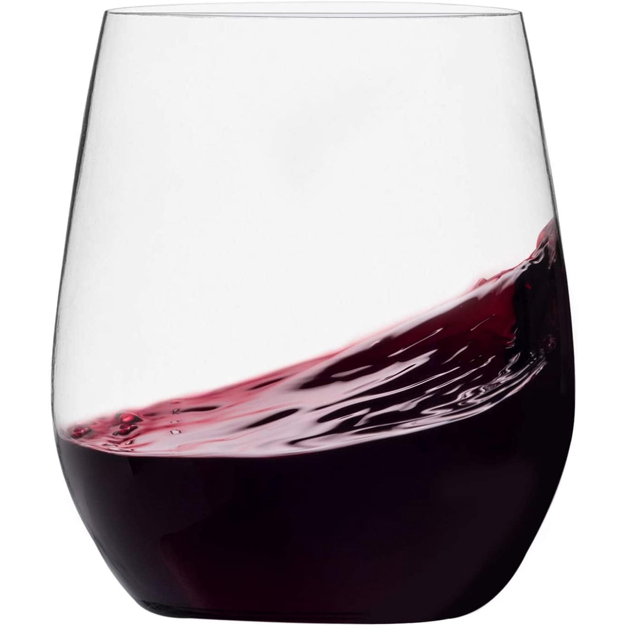 Copas De Vino Munfix De Plástico Sin Tallo, 12 Oz, 48 Unidades, Transparentes