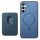 thumbnail image 2 of Funda de Cuero Magnética con Tarjetero para Samsung Galaxy A55 Cubierta Delgada Azul, 2 of 5