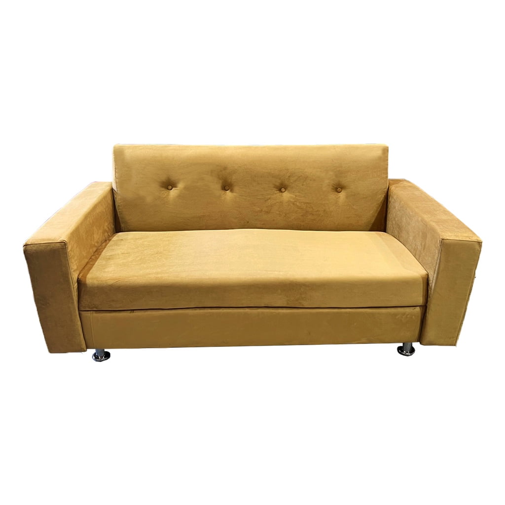 Muebles Hvm - Sofa Mostaza Alonso 2 Cuerpos