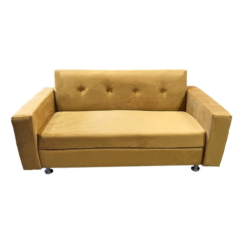 Muebles Hvm - Sofa Mostaza Alonso 3 Cuerpos