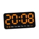 thumbnail image 2 of Reloj digital LED de escritorio despertador temperatura portátil escritorio reloj de pared reloj electrónico para dormitorio salón hogar sala de estar Naranja, 2 of 5