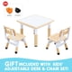 thumbnail image 3 of Juego de mesa y silla JIAOQIU para niños, ajustable de 3 a 12 años con escritorio, 3 of 7