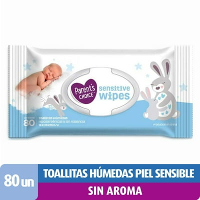 Toallitas Húmedas Piel Sensible, Baby Wipes 80 Un Parent'S Choice