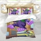 thumbnail image 5 of El Gran Show de Grape Ape Conjunto de sábanas temático, trío de piezas, cómodo y amigable con la piel, diseño único, regalo de decoración para el hogar para familiares, amigos y fans, 90 cm * 190 cm, 5 of 6