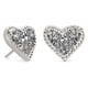 thumbnail image 1 of Kendra Scott Womens Ari Heart Silver Stud Earrings in Platinum Drusy 4217710107, 1 of 2