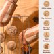 thumbnail image 2 of Guante de horno Folkulture 15 cm Marrón caramelo (2 piezas), 2 of 9