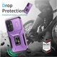 thumbnail image 2 of Funda Armada para Samsung Galaxy A55 5G con Tapa Deslizante y Soporte Magnético Giratorio Morado, 2 of 5