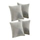thumbnail image 1 of Juego De 4 Fundas De Cojin Felpa Gris, 1 of 3