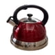 thumbnail image 2 of Estufa De Agua Con Silbido Superior, Tetera Con Mango Antiescaldado Para Estufas De Gas De Cocina, Color Rojo, 2 of 5