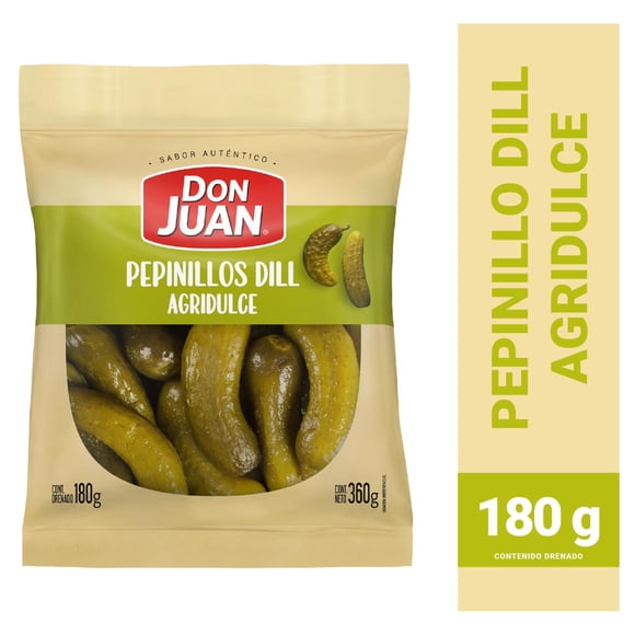 Pepinillos Dill Agridulce Bolsa, 200 g