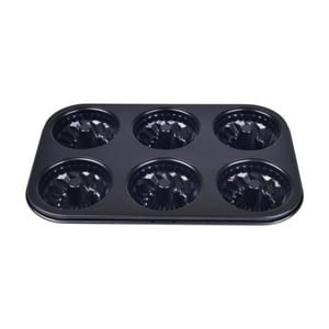 Molde 6 Bundts 27X18Cm Negro Acero Magnolia Roichen