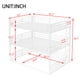 thumbnail image 2 of Queen over Queen over Queen Bunk Bed, Metal Triple Bunk Bed with Safety Guardrails, Heavy-duty Bunk Bed with Noise-reduced Design, White, 2 of 3