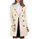thumbnail image 2 of INSPIRE CHIC Abrigo de Invierno para Mujer con Solapa Entallada y Doble Botonadura Talla XL Beige, 2 of 7