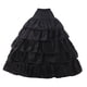 thumbnail image 2 of Aro nupcial crinolina enagua accesorios cinturo elástica para Cosplay , Negro 4 Aros, 2 of 5