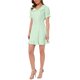 thumbnail image 4 of INSPIRE CHIC Vestido Mini de los Años 60 con Cuadros Vichy, Cuello Peter Pan con Volantes para Mujer, Talla XL, Verde y Blanco, 4 of 6