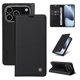 thumbnail image 1 of Funda Billetera de Cuero para iPhone 17 Pro Max con Tarjetero y Soporte - Tapa Magnética Negro, 1 of 5