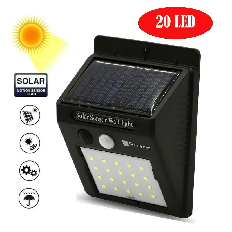 Green-E - Foco Led Solar Con Sensor