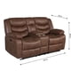 thumbnail image 4 of Sofá Reclinable 2 Cuerpos Con Consola Domingo Café, 4 of 12