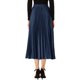 thumbnail image 3 of Falda de fiesta plisada midi con cintura elástica metálica para mujer NOMADIC NOOK XS Azul oscuro, 3 of 7