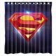 thumbnail image 1 of Cortina de ducha con el logotipo de Superman en el espacio, juego de cortinas de baño con ganchos, tamaño 66 x 72 pulgadas, 1 of 3