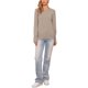 thumbnail image 2 of Suéteres ligeros para mujeres Cuello redondo Manga larga Dobladillo ondulado Conjunto casual de otoño 2025 Suéter suave XL Camel, 2 of 6