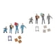thumbnail image 1 of 2 Set 1:64 Porter Worker Personajes Juguete Modelo En Miniatura Personas Gris Y Azul, 1 of 5