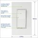 thumbnail image 5 of Interruptor inteligente Leviton Decora Serie Z-Wave 800 ZW15S-1RW, 5 of 7