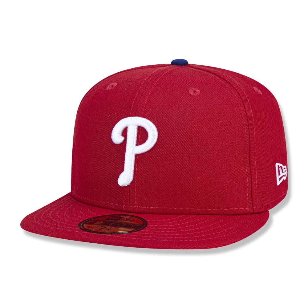 Gorra New Era 59fifty Philadelphia Phillies Roja Ajustada