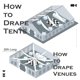 thumbnail image 2 of TELÓN Party Village 15 m x 6 m Cortinas Blancas Pack de 4, 2 of 9