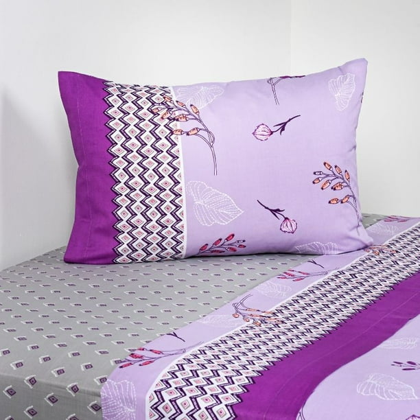Juego de Sábanas 1.5 Plaza 200 Hilos Pollycotton