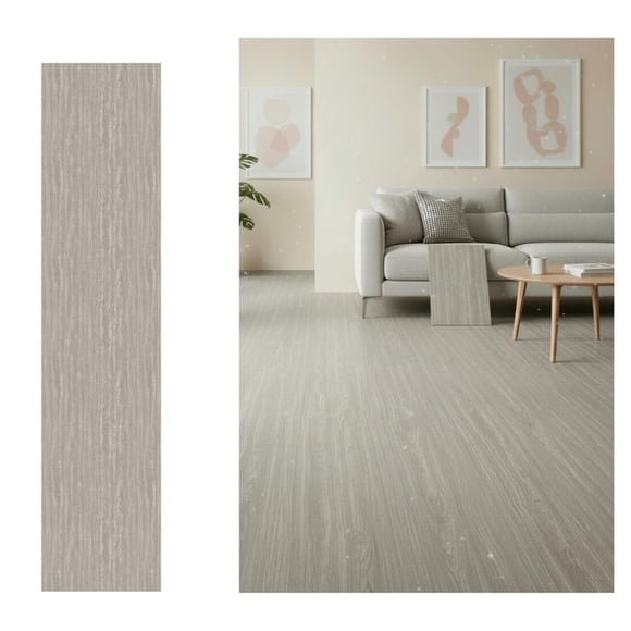 Piso Vinílico Adhesivo Símil Madera 91,4x15,2 Gris Clara