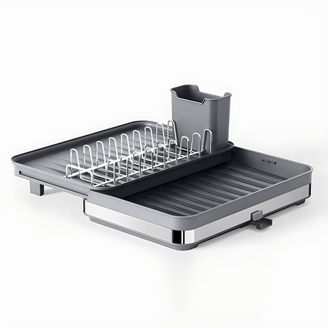 Woka - Secaplatos Escurridor Cocina Acero Inoxidable Plegable Loza