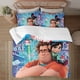 thumbnail image 1 of Wreck-It Ralph 3-Piece Bedding Set For Kids Boys Girls Adult Cartoon Warm Cute Fashion Holiday Present Gift Bed Sheets, 1 of 5