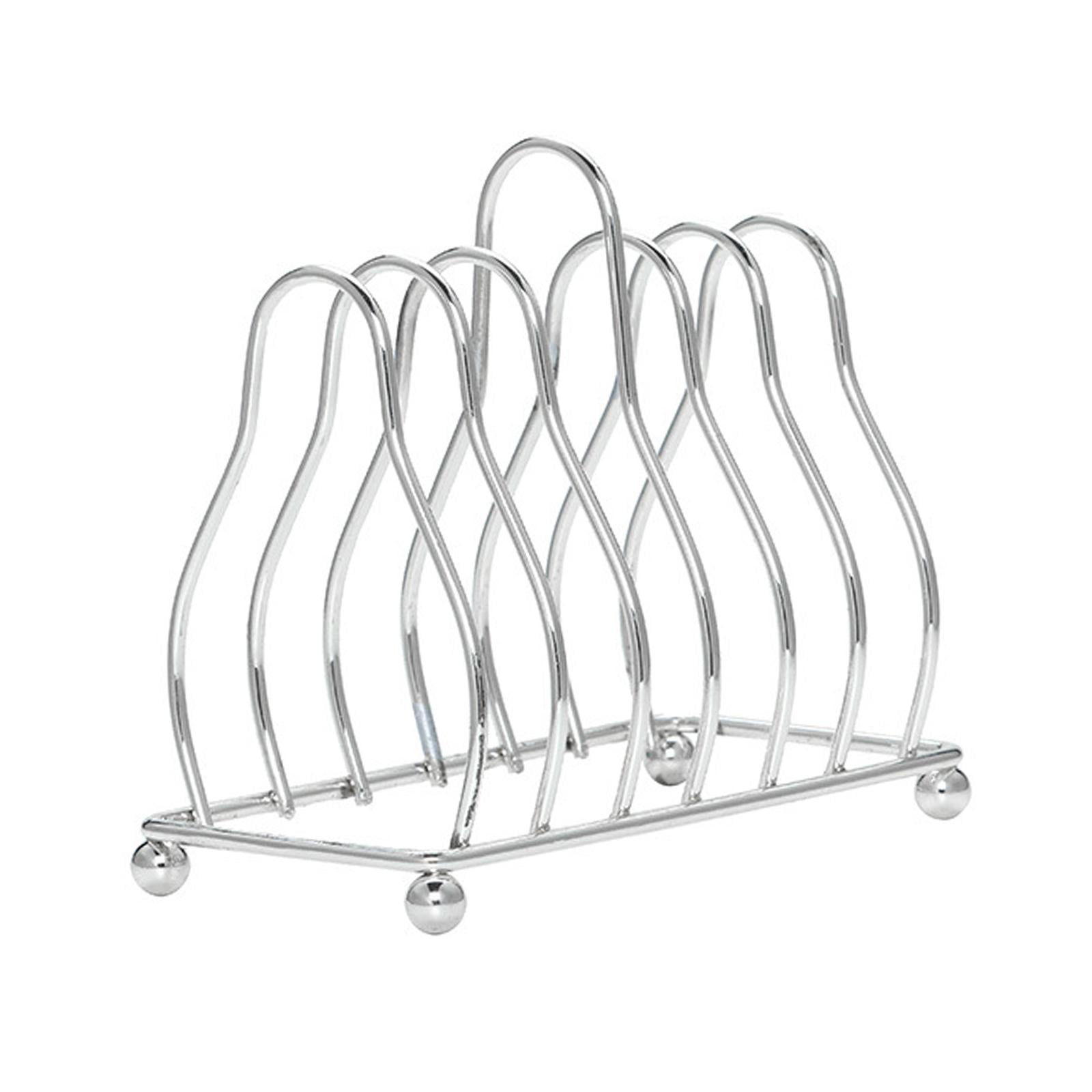 Magideal - Estante De , Organizador De Cocina, Estante Para Platos De Cocina Reutilizable, Soporte Para Sartenes, Almacenamiento Para Platos, Plata