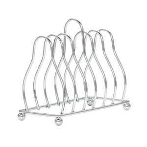 Magideal - Estante De , Organizador De Cocina, Estante Para Platos De Cocina Reutilizable, Soporte Para Sartenes, Almacenamiento Para Platos, Plata