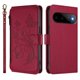 thumbnail image 2 of Funda Cartera Mariposa para [Google Pixel 11] con Soporte y Cremallera Rojo, 2 of 6