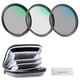 thumbnail image 1 of Kit de filtros de lentes NEEWER 46 mm UV/CPL/ND4 con estuche de almacenamiento, 1 of 8