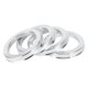 thumbnail image 1 of Anillos Centradores de Cubo Unique Bargains, 56.1mm ID a 73.1mm OD Anillos de Cubo de Rueda de Vehículo de Aleación de Aluminio, 4 Piezas, 1 of 6