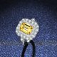 thumbnail image 4 of Anillos de Moissanita Blanca/amarilla de 3 Uds para Mujer Corte Esmeralda Color D Claridad VVS1 Anillos de Diamante de Plata Esterlina S925 para Mujer Alianzas de Boda de Moissanita con Certificado, 4 of 8