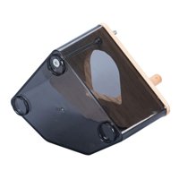 Magideal - Caja De Cría De Loros, Casa De Madera Para Pájaros, Lado Abierto, Acrílico, Caja Nido Para Pájaros, Jaula, Accesorios Para Pequeños Periquitos Canario Gris