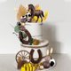 thumbnail image 3 of Decoración para tartas ZXSWEET, diseño vaquero, marrón, caballo, pelota, fiesta western, 3 of 7