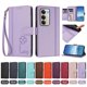 thumbnail image 4 of Funda Cartera Trébol para Xiaomi Redmi 15 4G/5G con Ranuras Tarjetas y Carga Inalámbrica Morado claro, 4 of 6