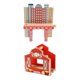 thumbnail image 1 of 2x Tren De Ferrocarril De Madera Conjunto De Accesorios De Construcción Decoración Para Regalo De Ni?os, 1 of 5