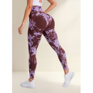 Flix Line - Leggings Deportivos Mujer Push Up Tie Dye Bicolor