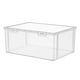 thumbnail image 1 of Panera De Plástico Bagel Contenedor De Almacenamiento Transparente Para Encimera De Cocina 32x23.5x14cm, 1 of 3